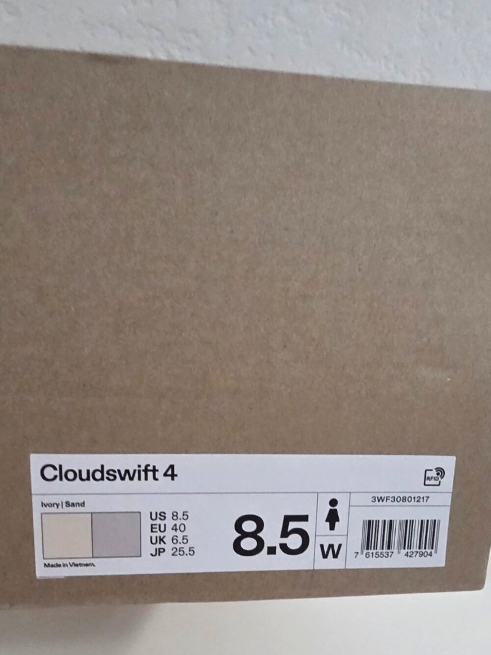 On Cloudswift 4 Running Shoes Women's Size 8.5 Ivory/Sand Performance Sneakers - Picture 3 of 7